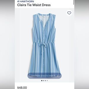 Claira Tie Waist Dress